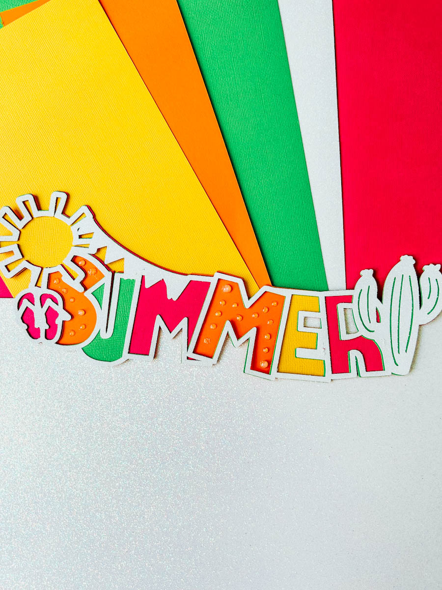 Free layered summer SVG for Cricut and Silhouette