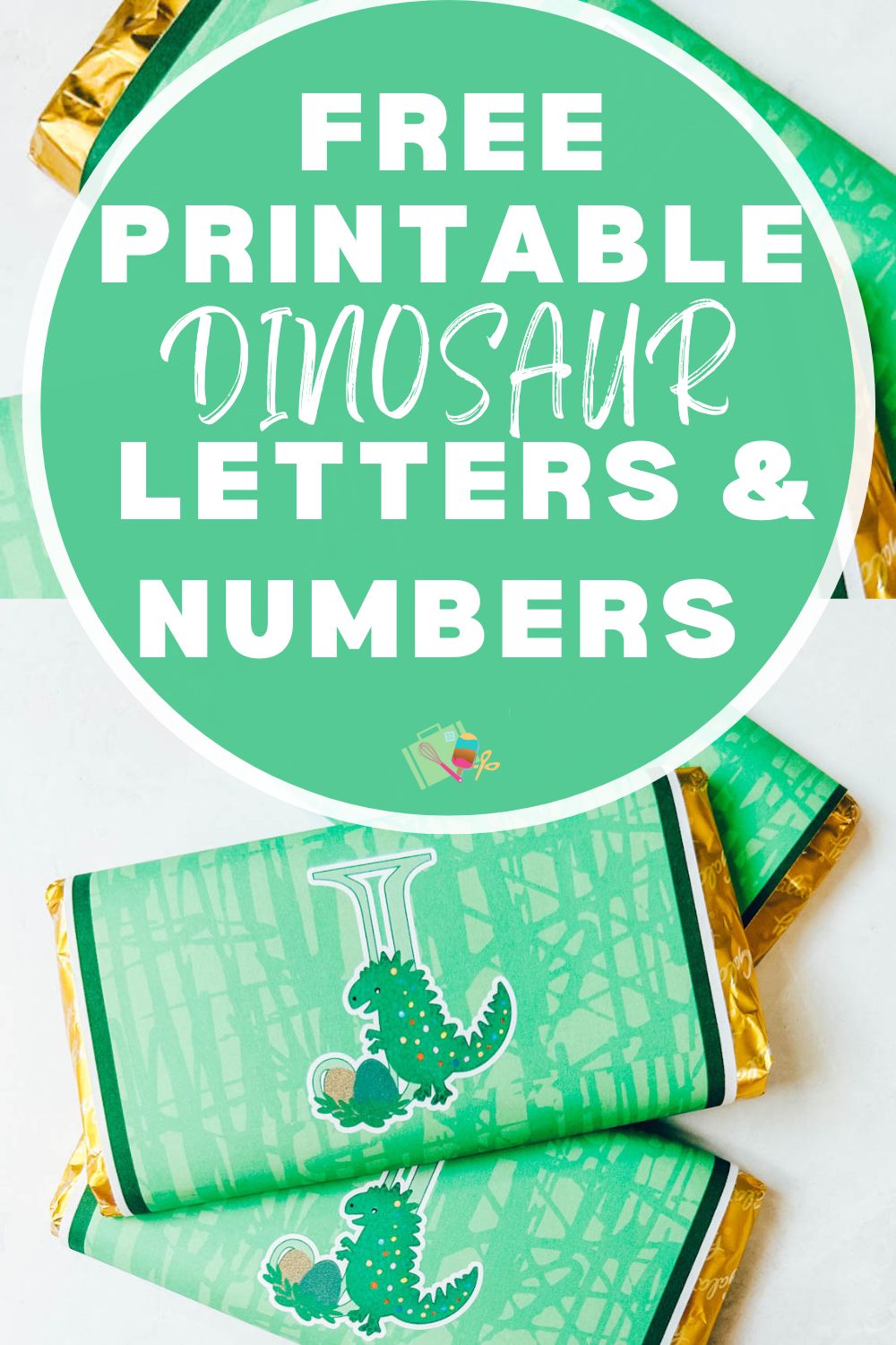 Free printable Dinosaur letters and Numbers