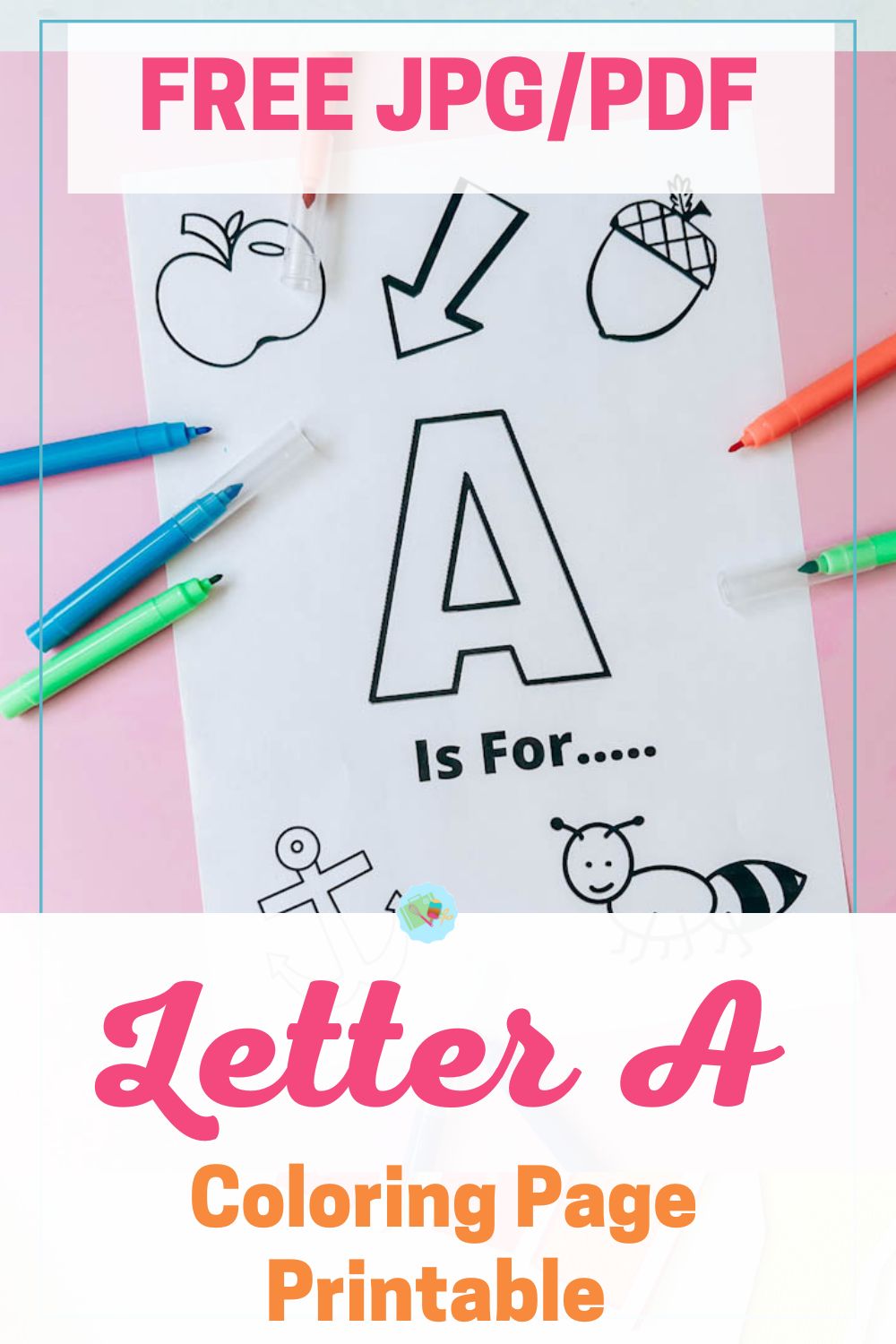 Free printable letter A Coloring page