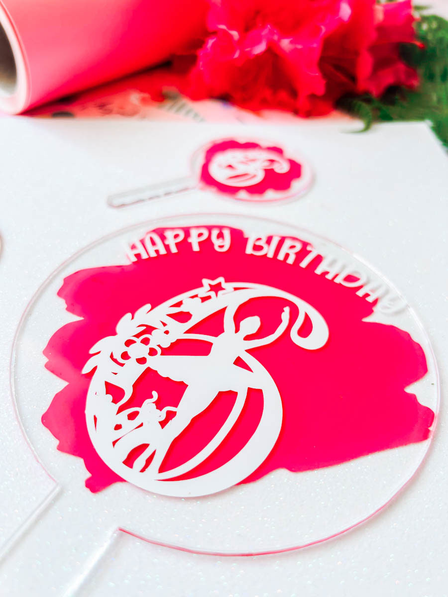 How to make kids birthday cake toppers with Cricut