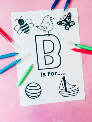 Free Printable Letter B Coloring Page PDF