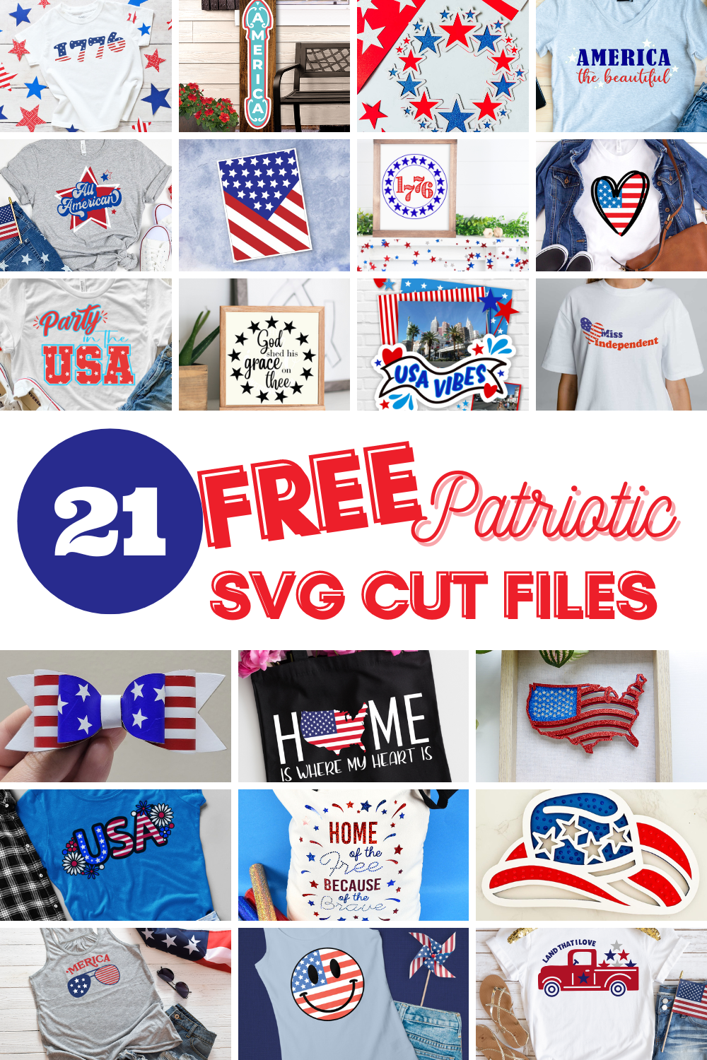 Free USA Patriotic SVG Files By Some Incredible Crafters.