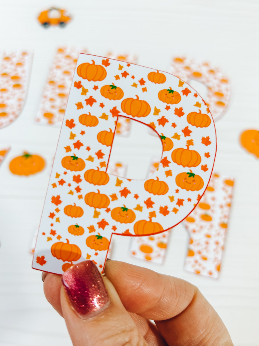 Printable Pumpkin Alphabet and numbers