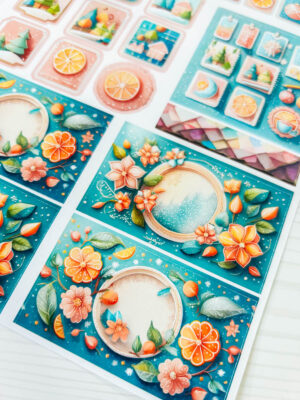 Free Fruit-Themed Winter Stickers For Planners and Scrapbooking