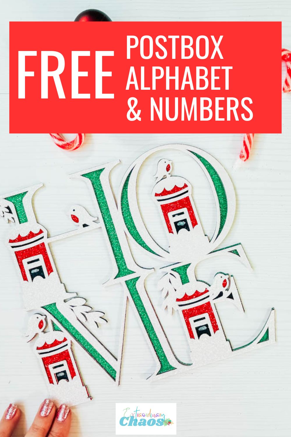 Free Downloadable, SVG PNG postbox alphabet letters and number for Cricut, Silhouette, XTool and Glowforge
