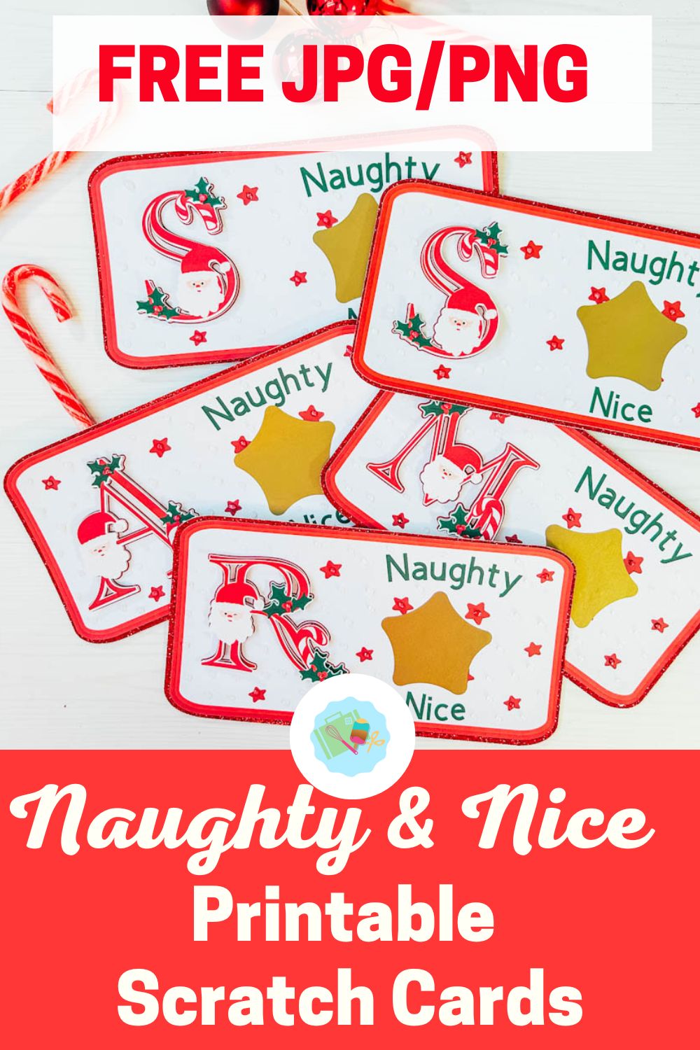 Free Naughty or Nice printable Scratch cards