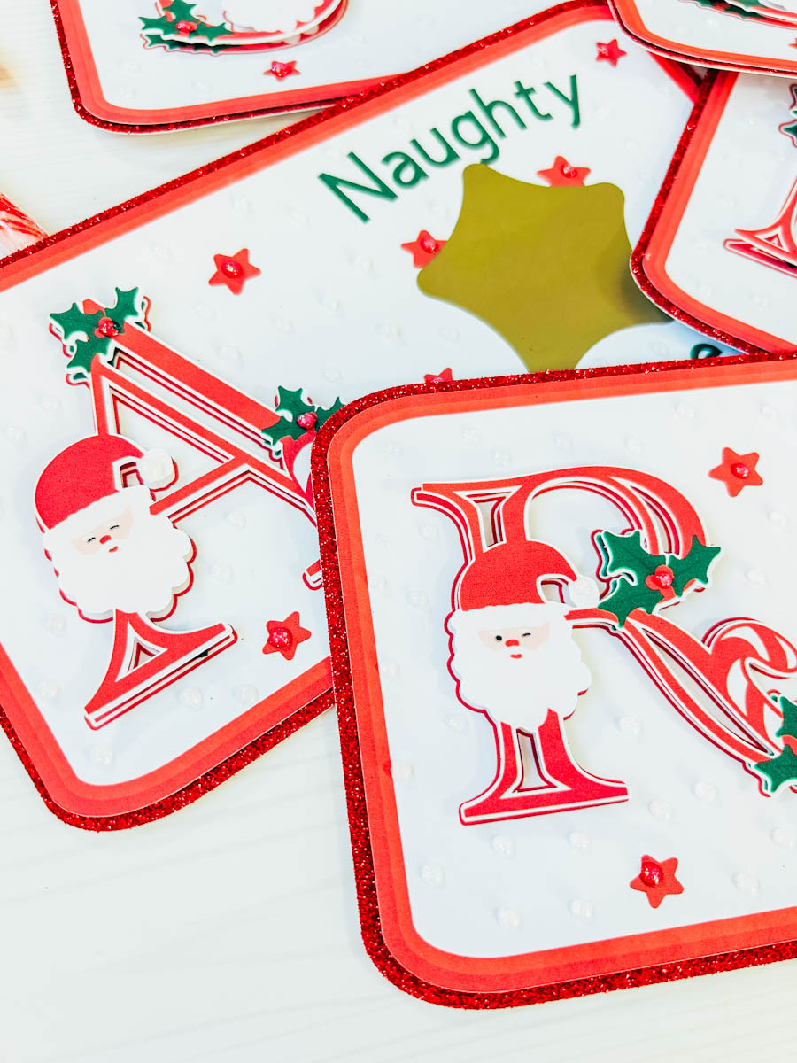 How to make naughty and nice scratch cards