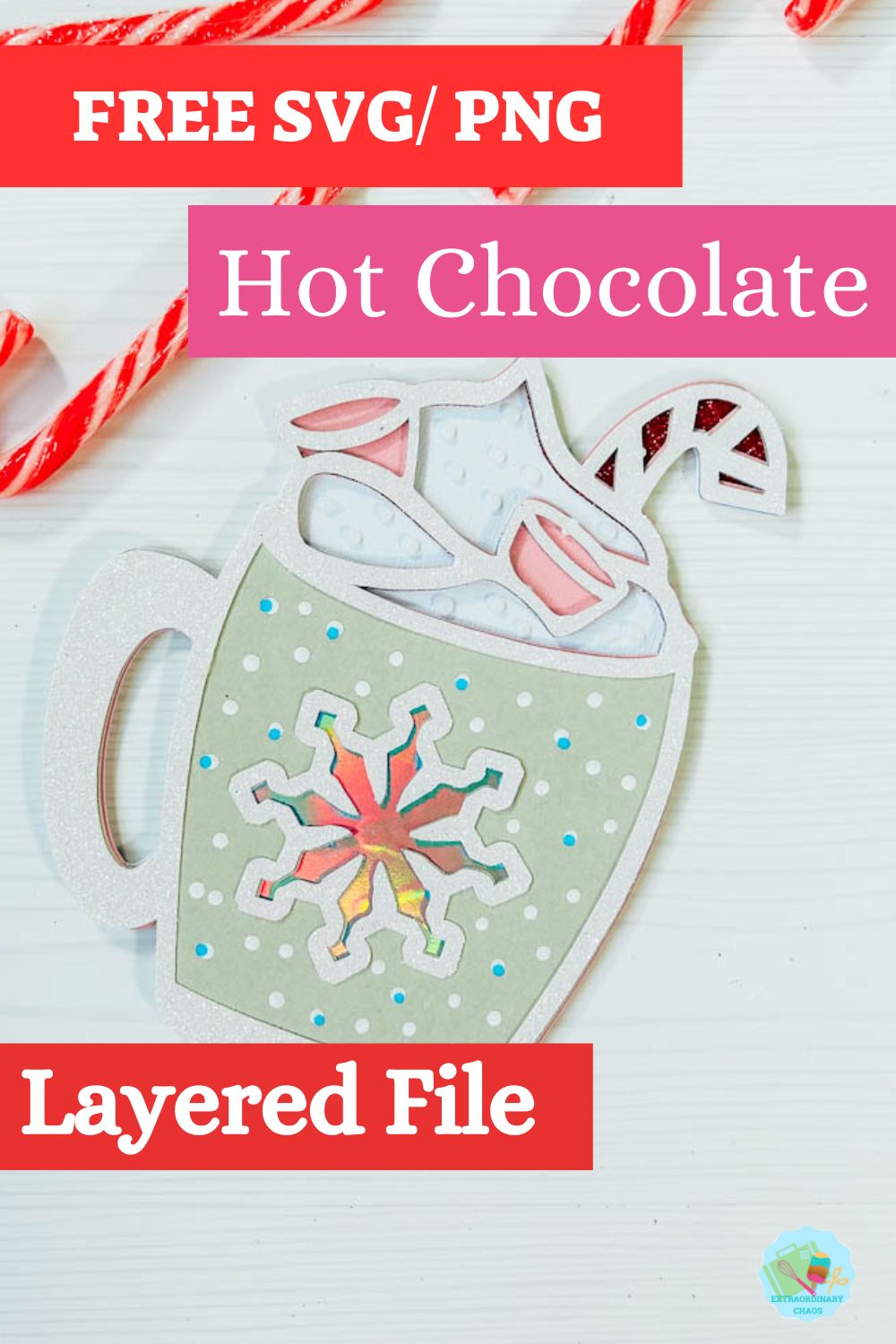 Free SVG PNG Hot Chocolate Layered File