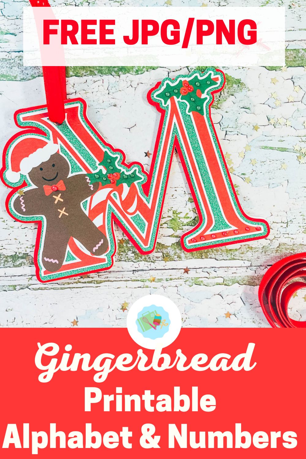 Free printable gingerbread alphabet letters and numbers