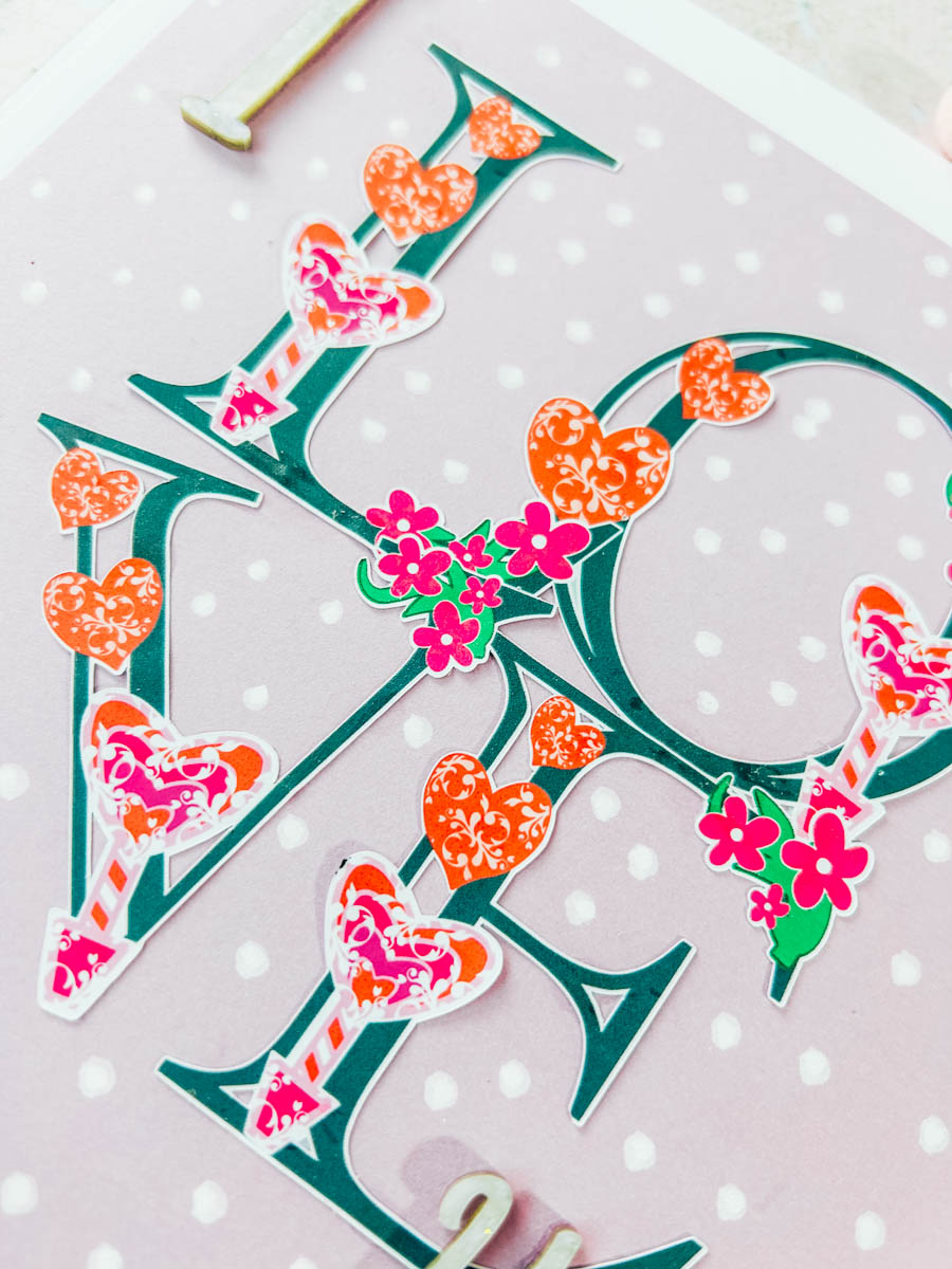Free Printable Floral Heart Alphabet for Sublimation