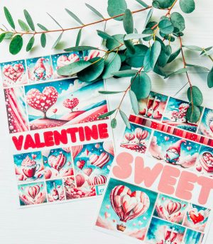 Sweet Valentines printable Stickers for Cricut and Silhouette