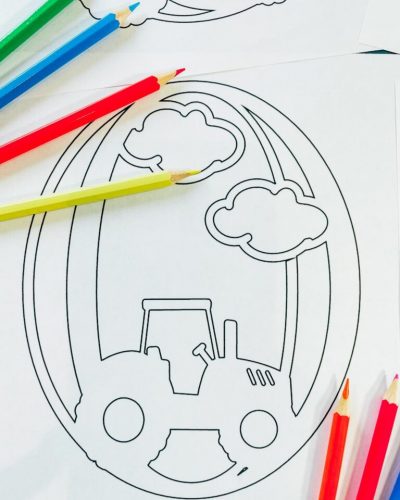 Free Printable Alphabet Tractor Colouring Letters And Number Pages