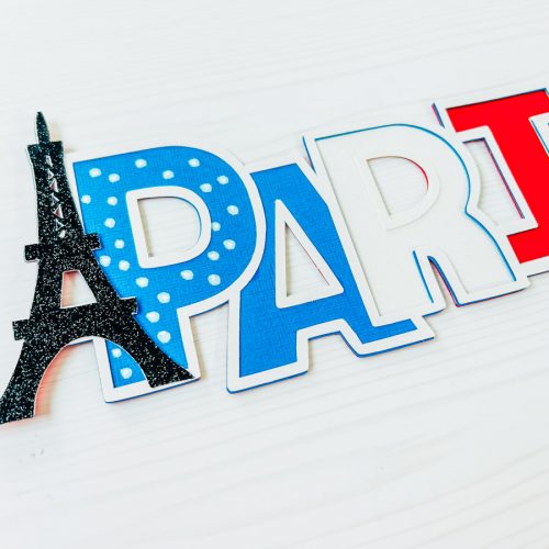 Layered Paris SVG For Scrapbooking