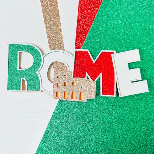 Layered Rome SVG For Scrapbooking